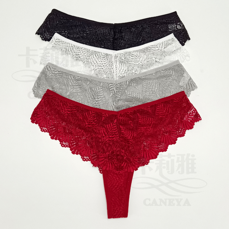 Ladie's Lace V Panties cintura elástica