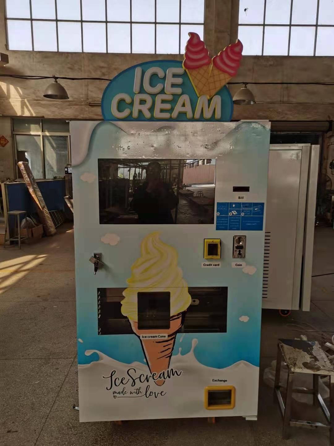 Máquina expendedora de helados comerciales