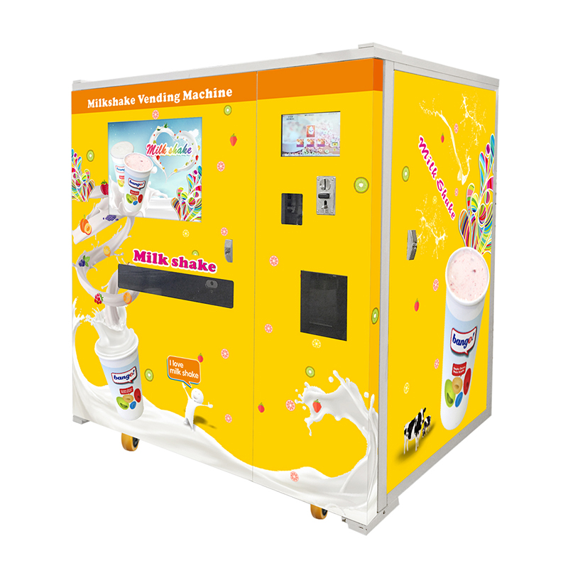 Máquina expendedora automática de helados y batido de leche