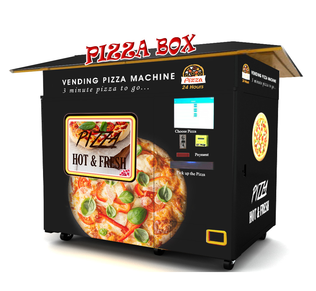 Nueva máquina expendedora de pizza automática desarrollada fresca para la venta