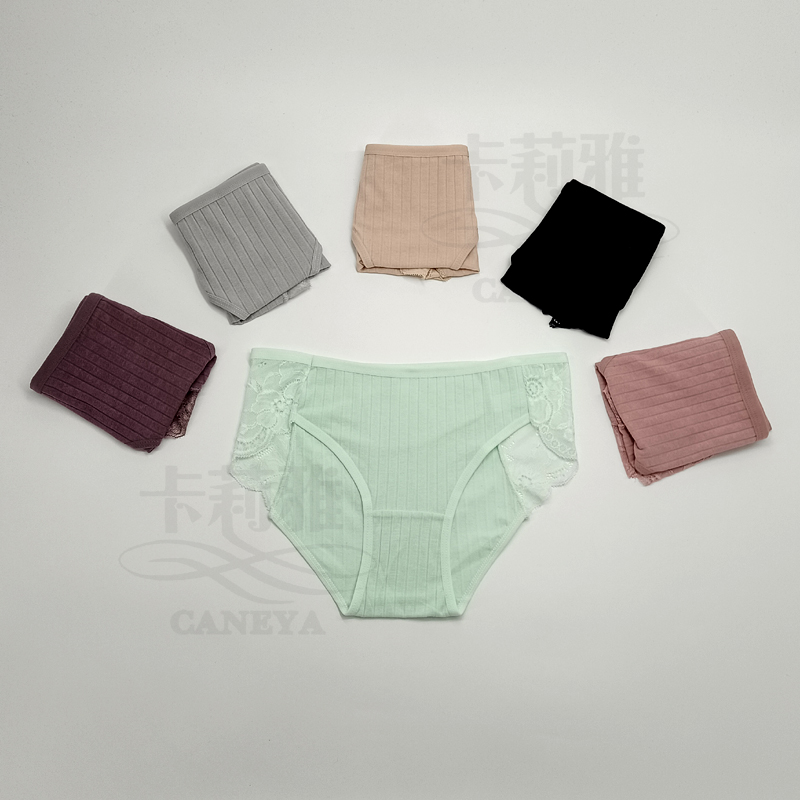 Braguitas negras sexy de tela de encaje